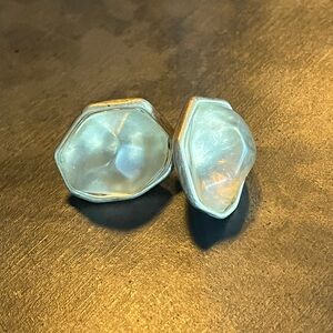 RLM Soho Rough Cut Gem and Gold Earrings